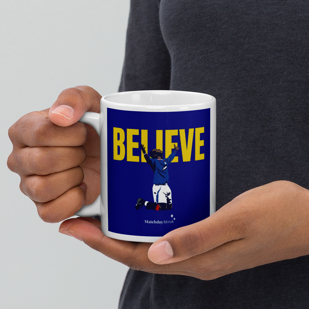 Big Marv - Believe White glossy mug