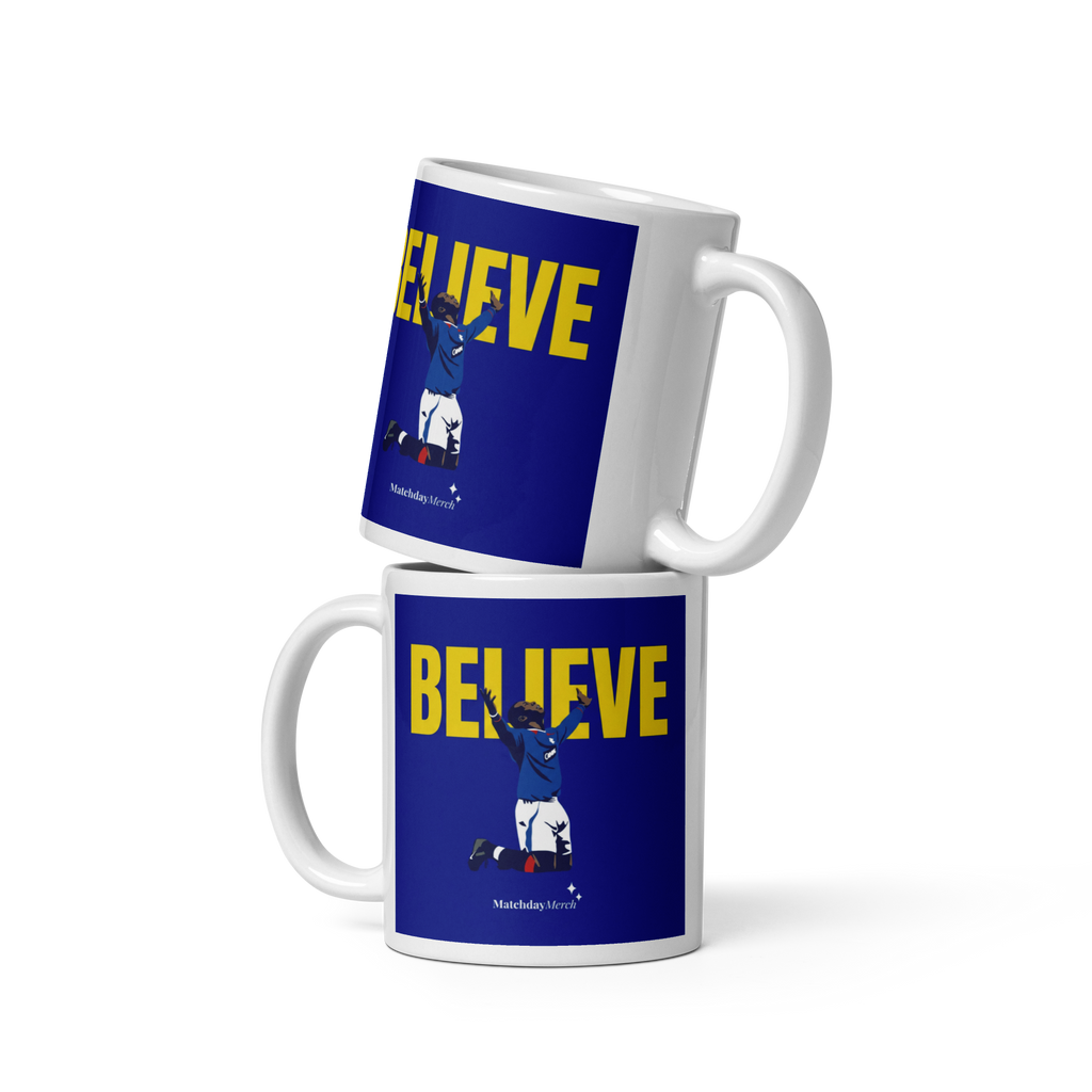 Big Marv - Believe White glossy mug