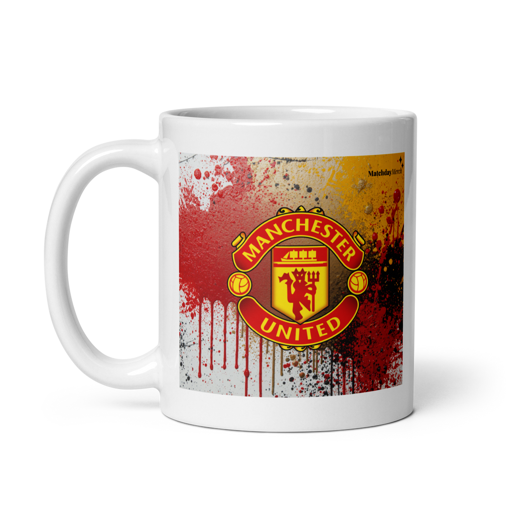 Manchester United - White glossy mug