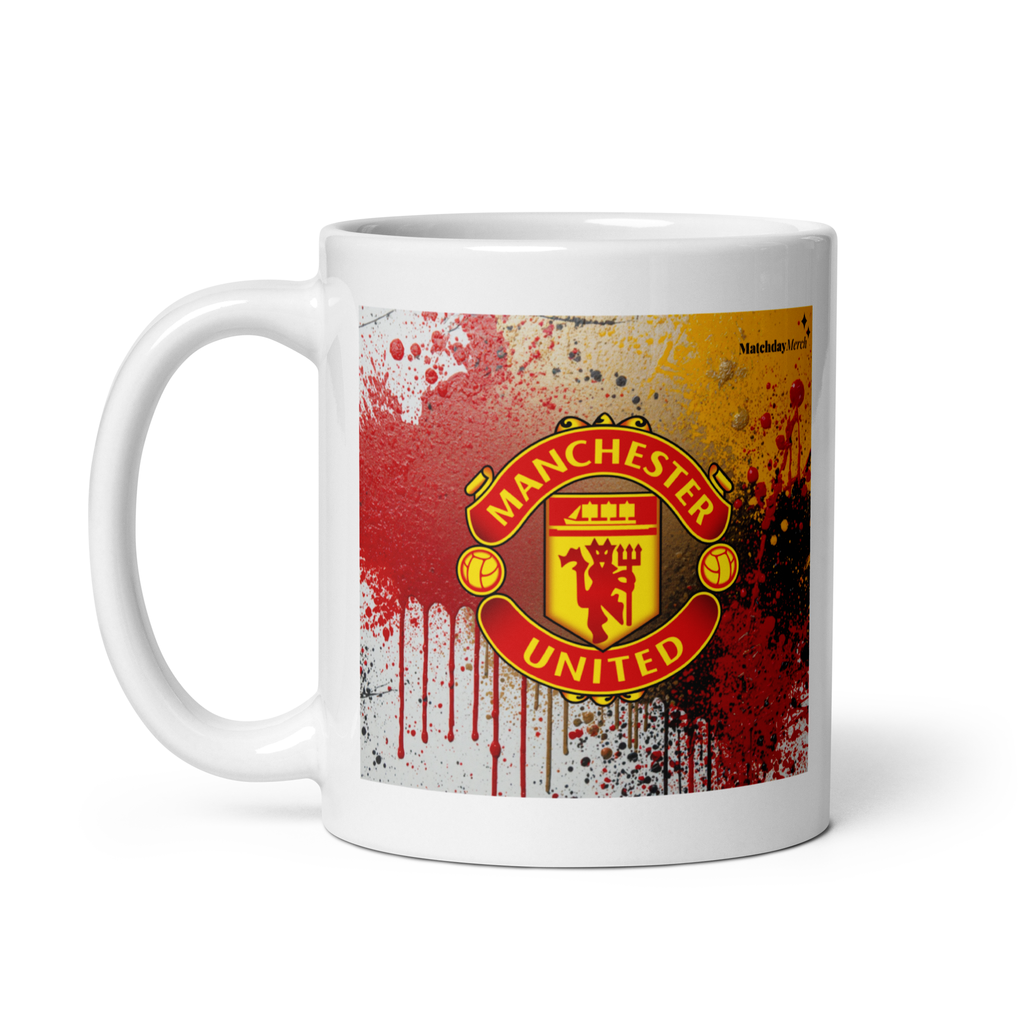 Manchester United - White glossy mug